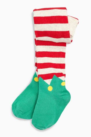 Pink Christmas Character Tights Two Pack (0mths-6yrs)